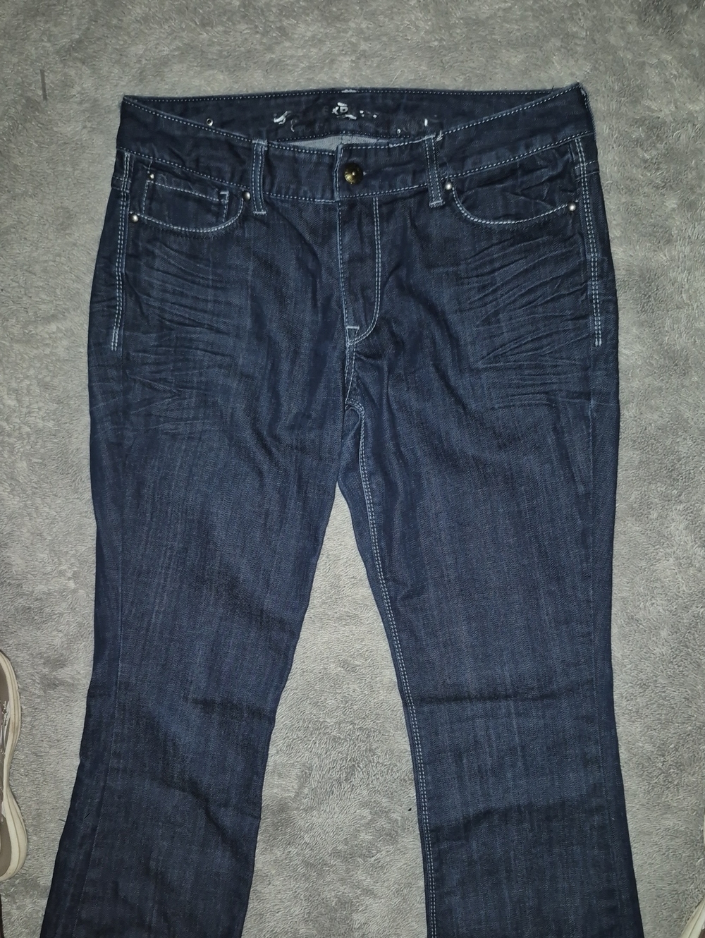Express Womens Dark Indigo Bootcut Jeans, Size 10